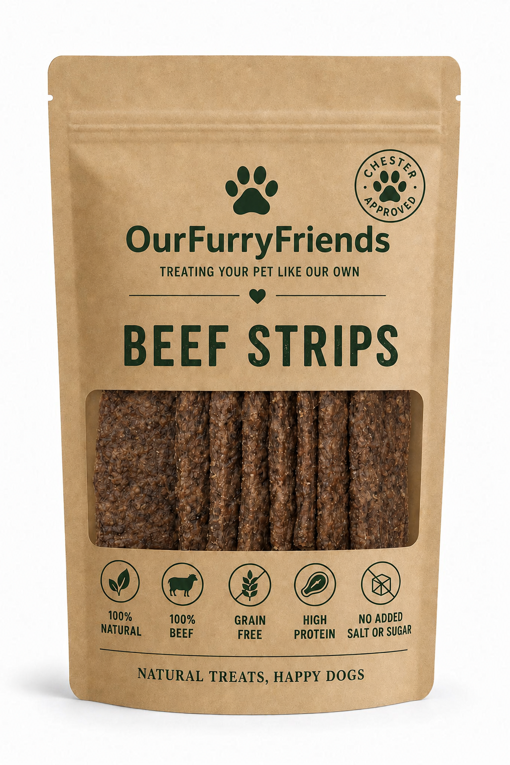 Natural Beef Strips for Dogs