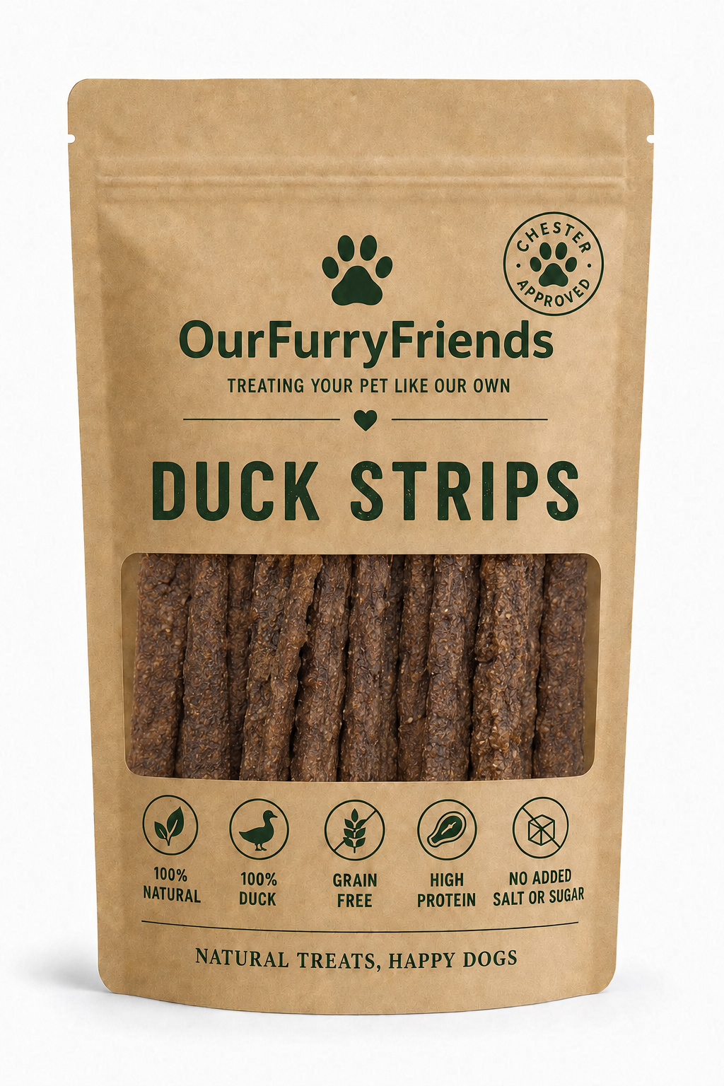 Natural Duck Strips for Dogs