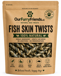 Natural Fish Skin Twists for Dogs | 100% Natural Dog Treats