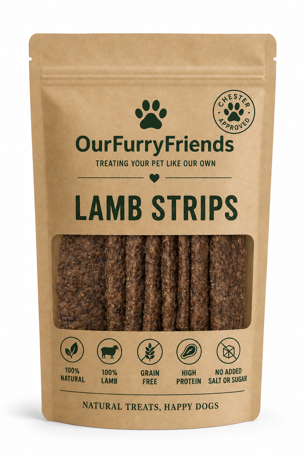 Natural Lamb Strips for Dogs