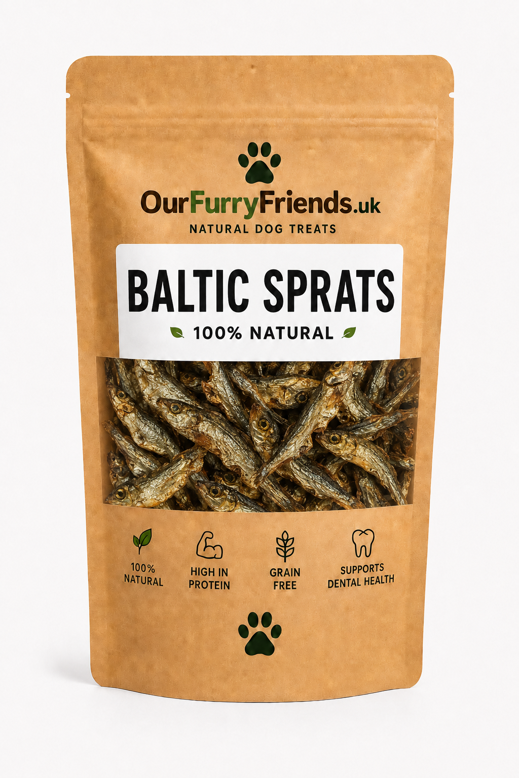 Natural Baltic Sprats for Dogs | 100% Natural Dog Treats