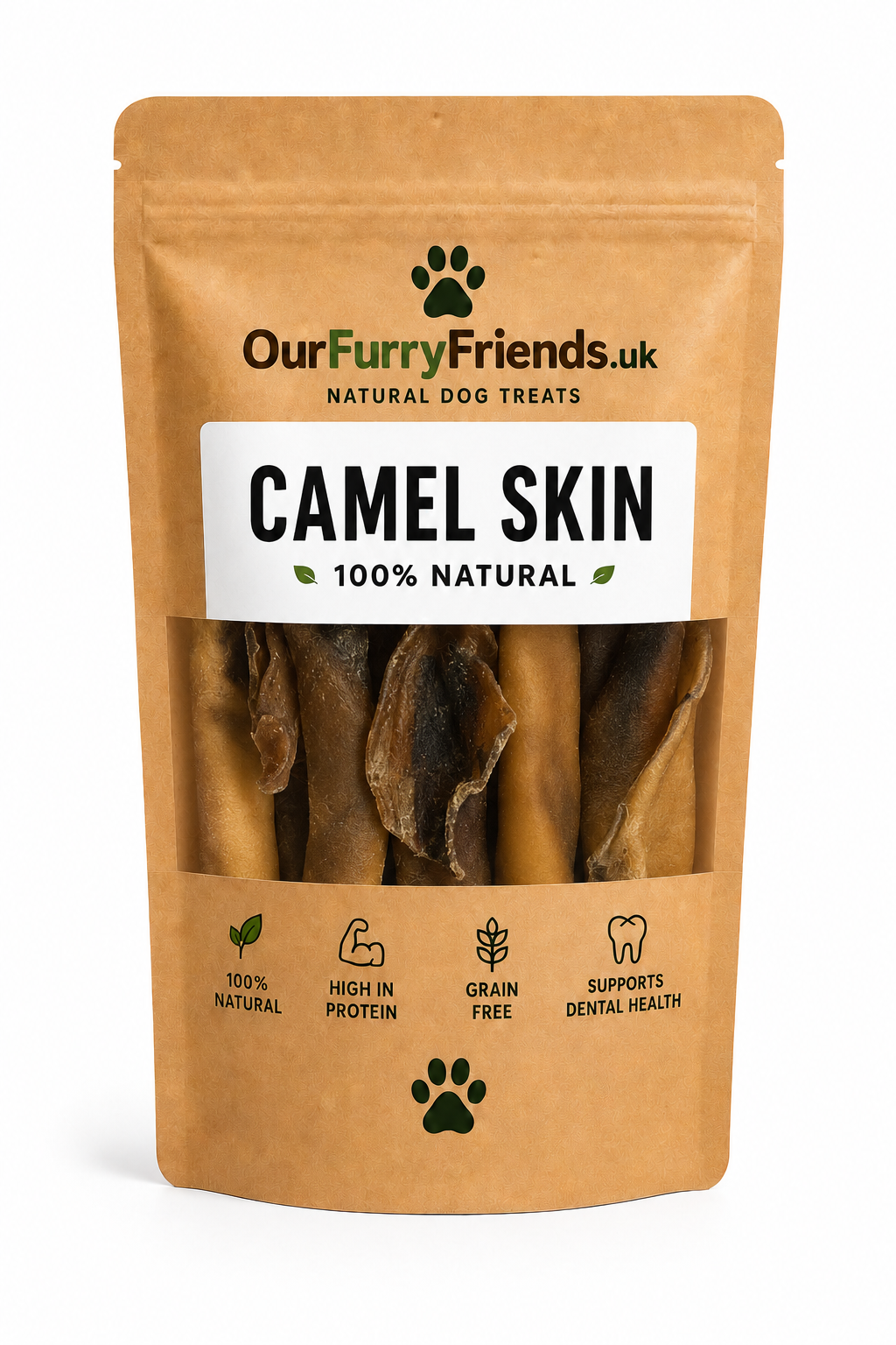 Natural Camel Skin Dog Chews – 100% Natural