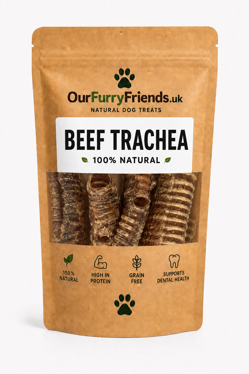 Natural Beef Trachea for Dogs – 100% Natural Dog Treats