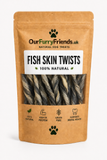 Natural Fish Skin Twists for Dogs | 100% Natural Dog Treats